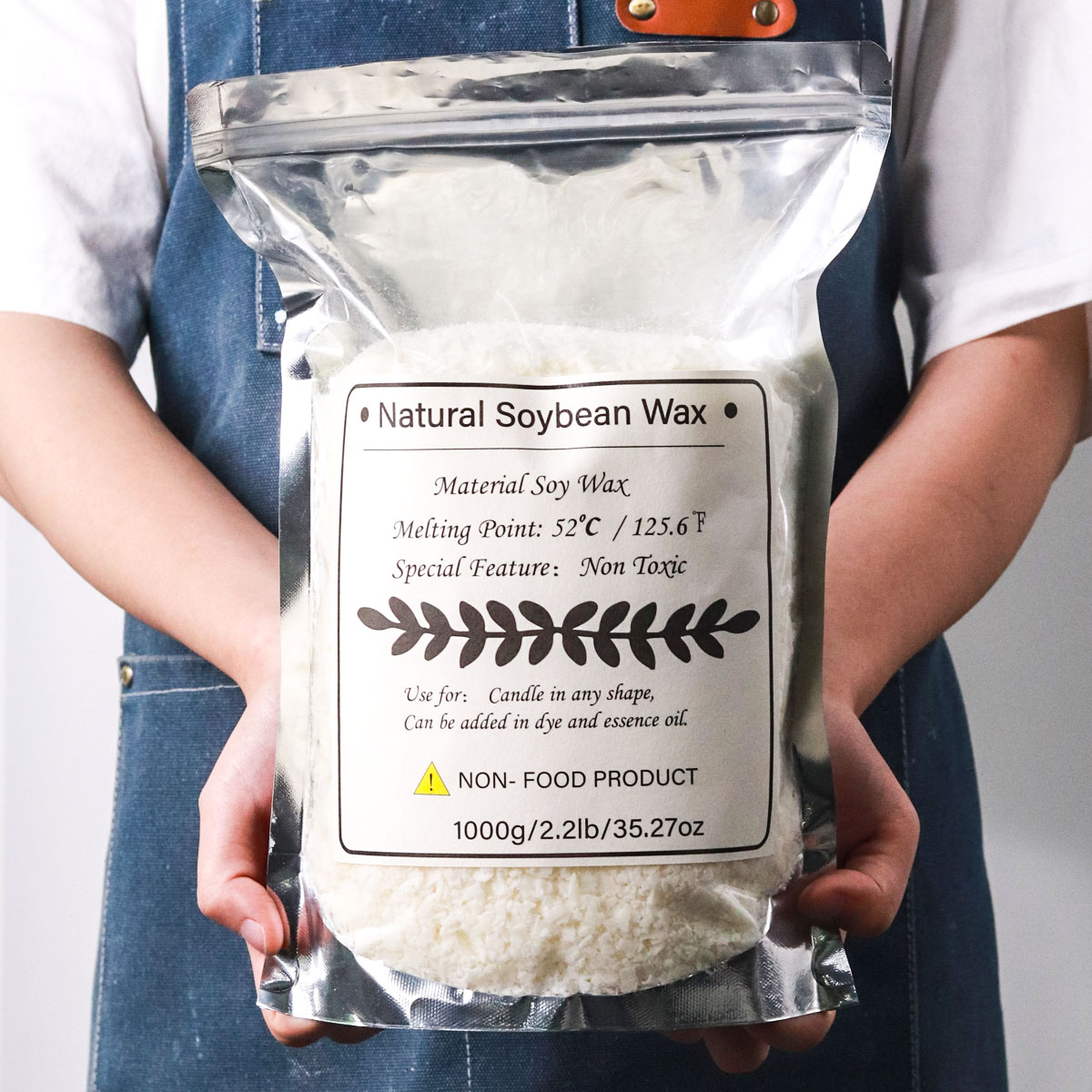 Candle Making Supplies Usa - 1KG 천연 간장 왁스 세분화 된