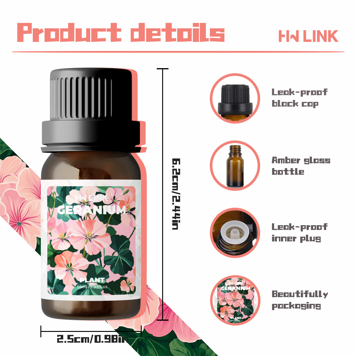 제라늄 에센셜 오일 10ml 100% 순수 천연, 디퓨 - Candle Souvenir 리뷰 및 가격