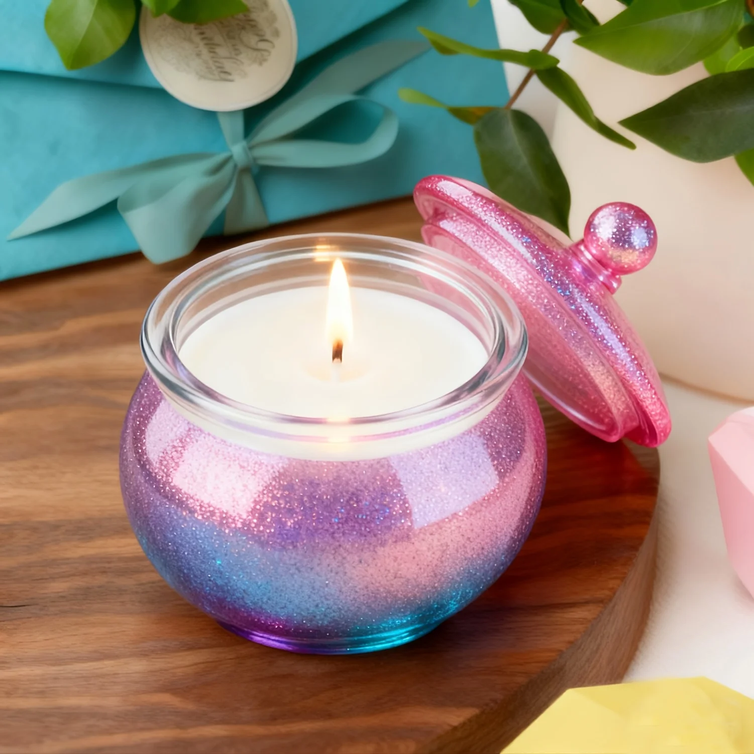 뚜껑이 있는 둥근 수지 캔 몰드 1세트, DIY 보석  - Candle Souvenir 리뷰 및 가격